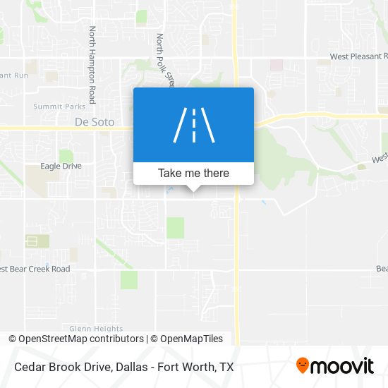 Cedar Brook Drive map