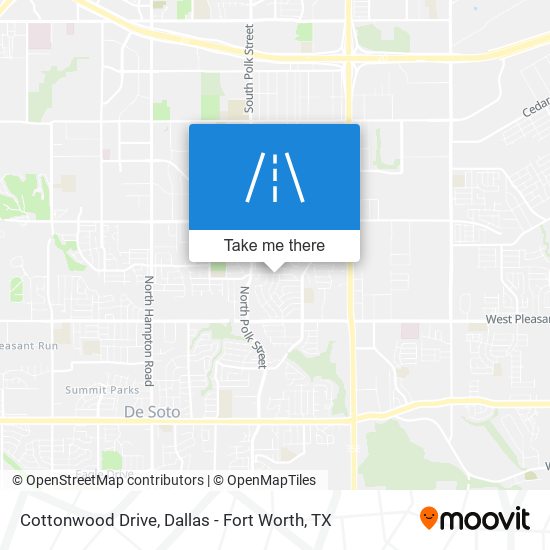 Cottonwood Drive map