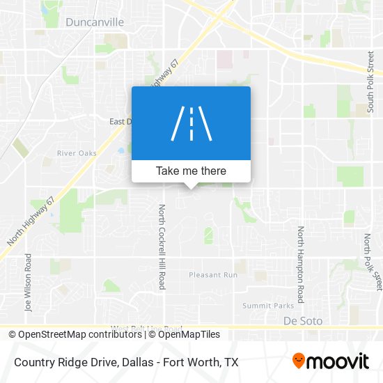 Country Ridge Drive map