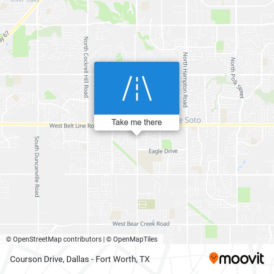Courson Drive map
