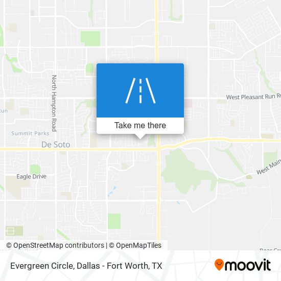 Evergreen Circle map