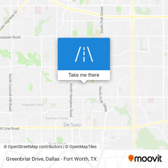 Greenbriar Drive map