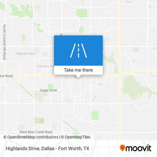Mapa de Highlands Drive