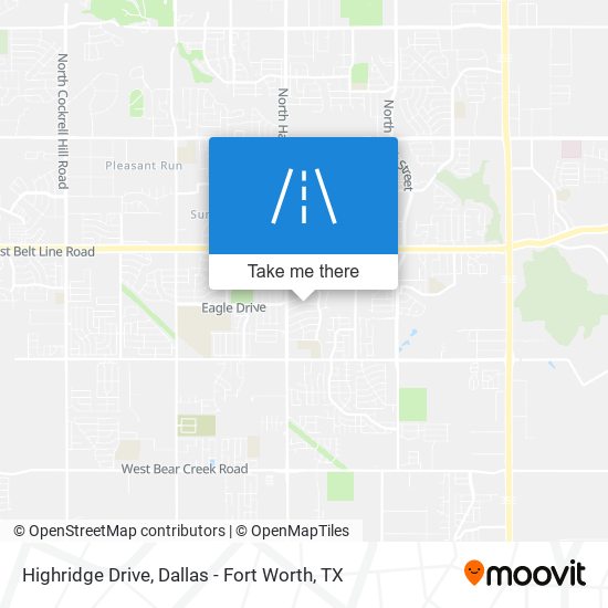 Highridge Drive map