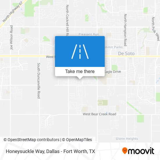 Honeysuckle Way map