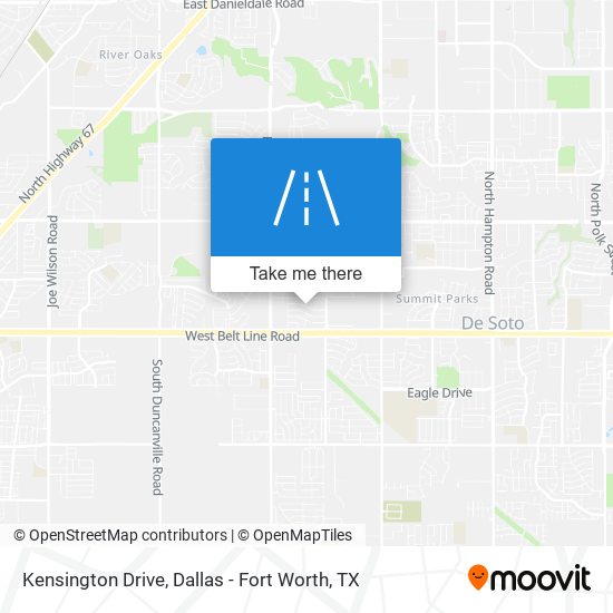 Mapa de Kensington Drive
