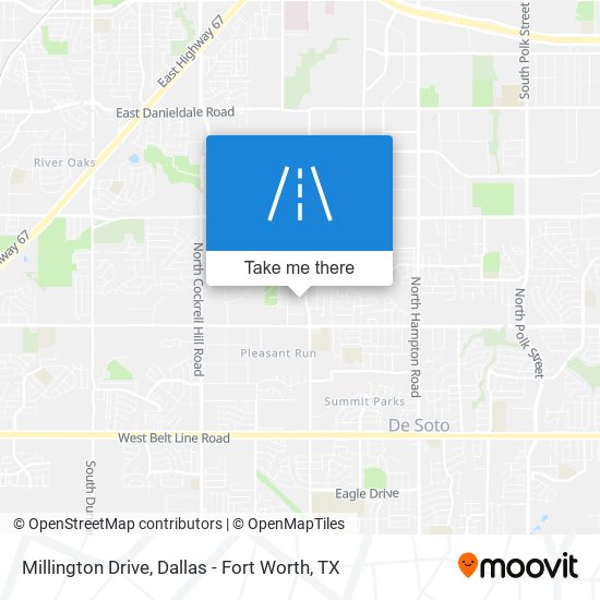 Millington Drive map