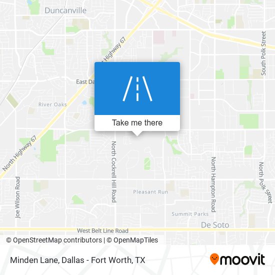 Minden Lane map