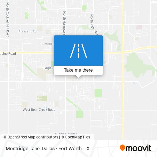 Montridge Lane map
