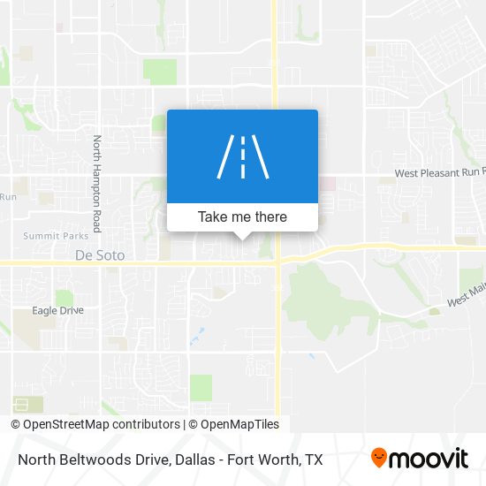 North Beltwoods Drive map