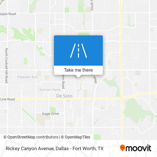 Rickey Canyon Avenue map