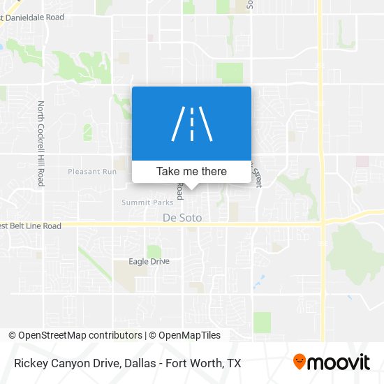Rickey Canyon Drive map