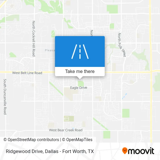 Ridgewood Drive map