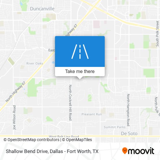 Shallow Bend Drive map