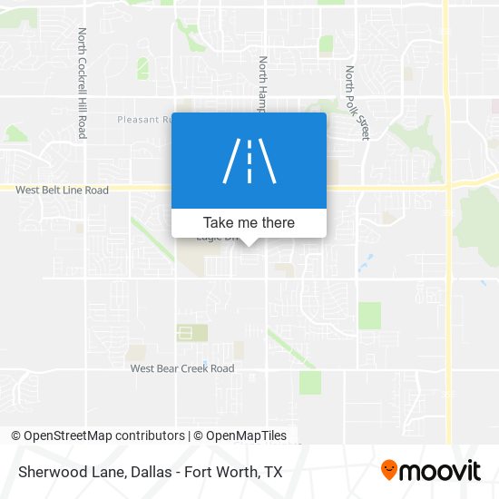 Sherwood Lane map