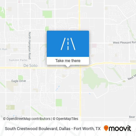 Mapa de South Crestwood Boulevard