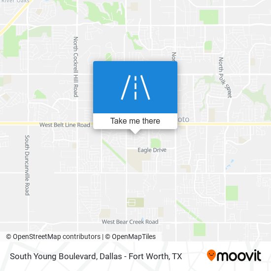 South Young Boulevard map