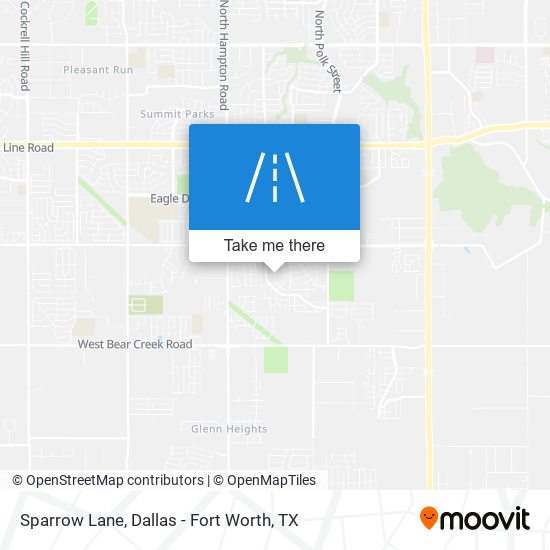 Sparrow Lane map