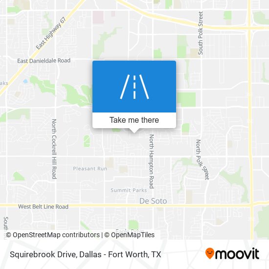 Squirebrook Drive map