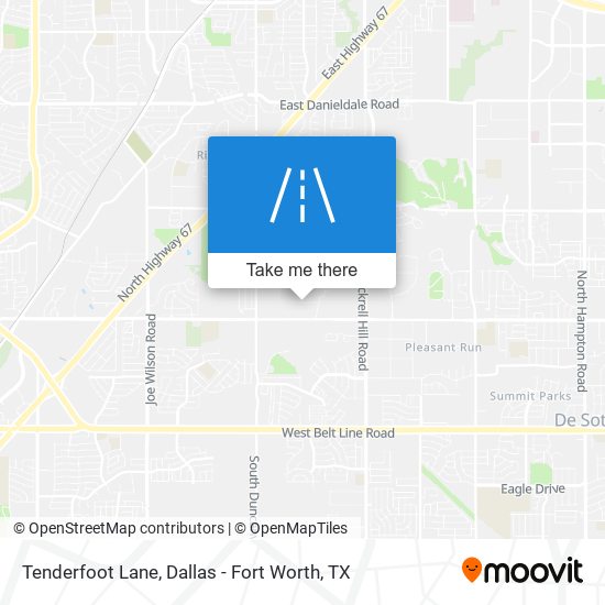 Tenderfoot Lane map