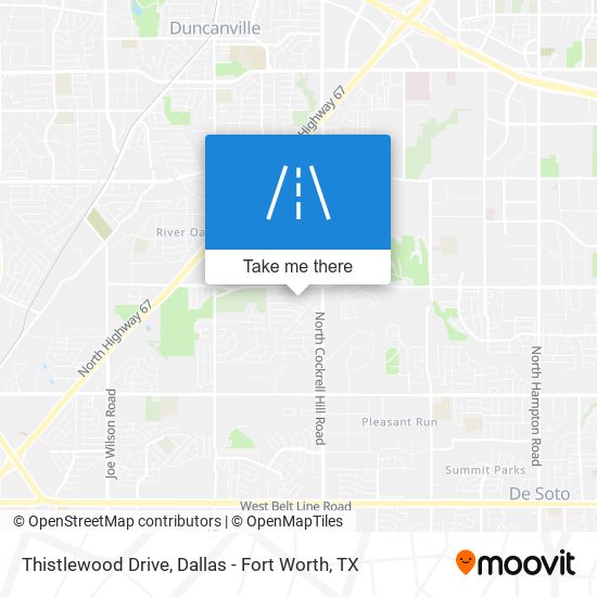 Thistlewood Drive map
