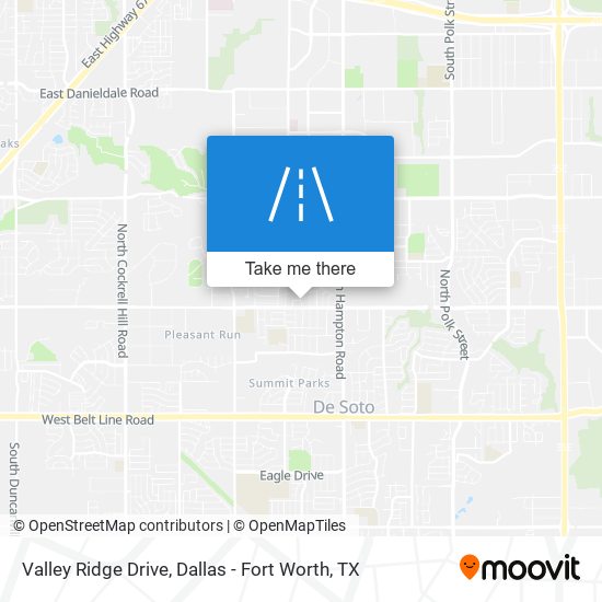 Valley Ridge Drive map