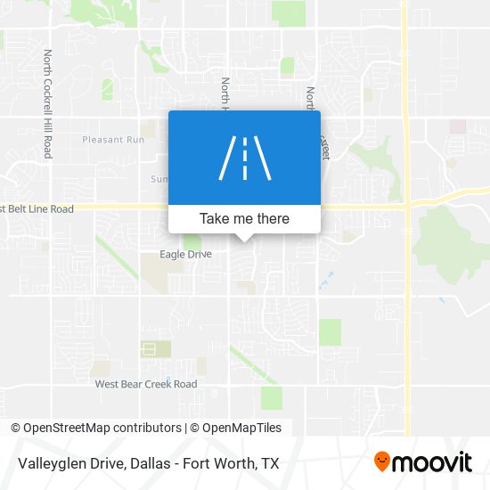 Valleyglen Drive map
