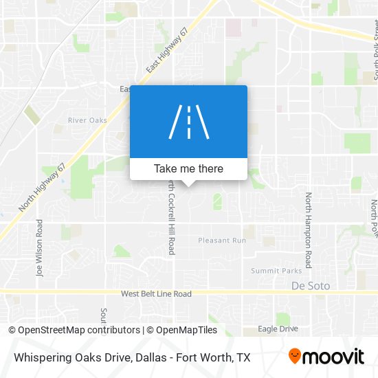 Whispering Oaks Drive map