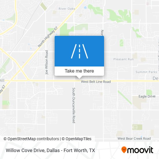 Willow Cove Drive map