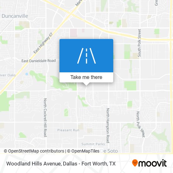 Mapa de Woodland Hills Avenue