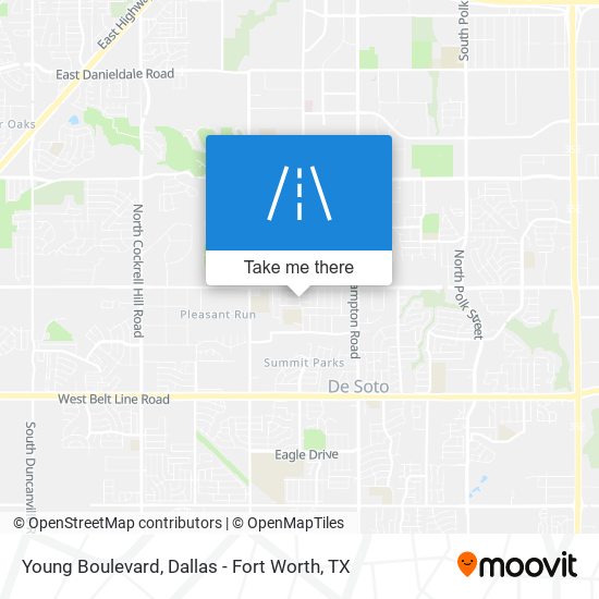 Young Boulevard map