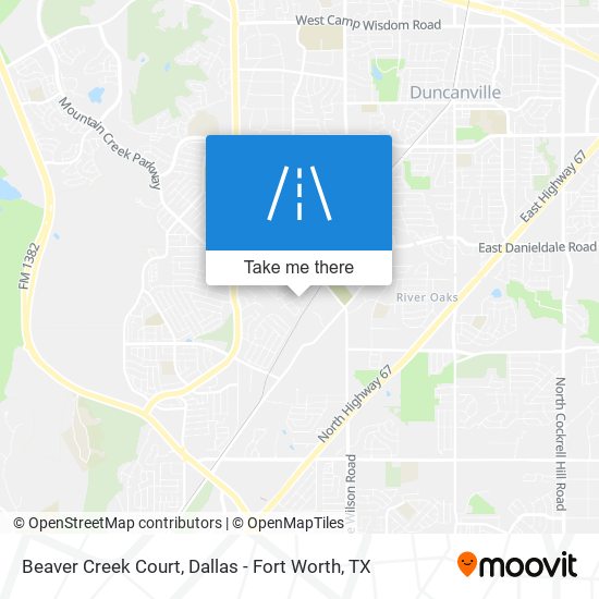 Mapa de Beaver Creek Court