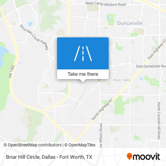 Briar Hill Circle map