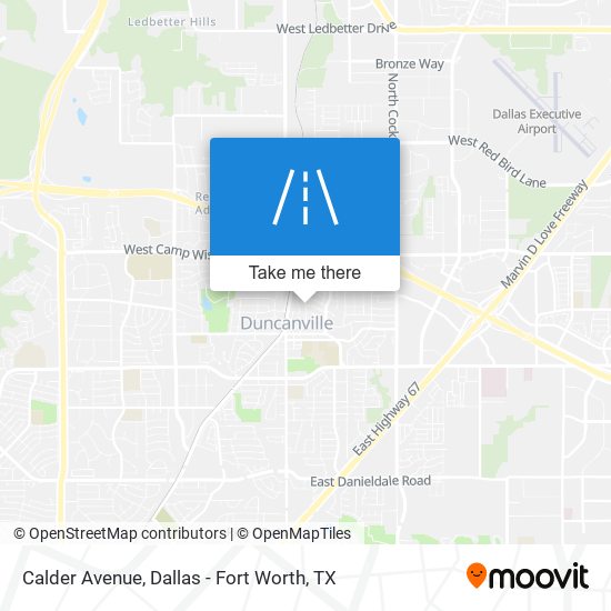 Calder Avenue map