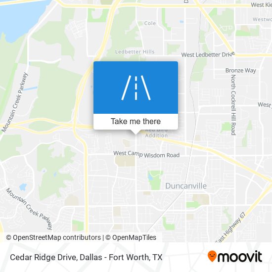 Mapa de Cedar Ridge Drive