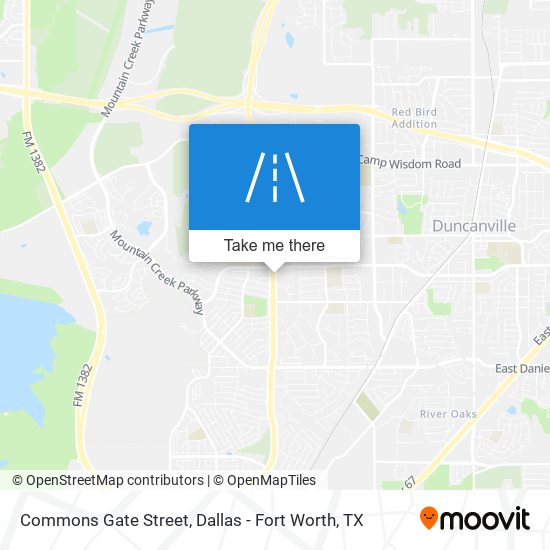 Commons Gate Street map