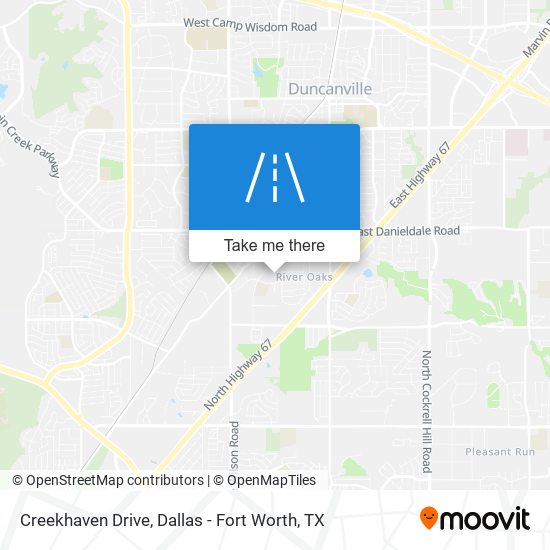 Creekhaven Drive map