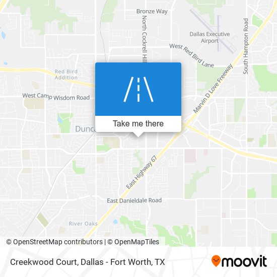 Mapa de Creekwood Court