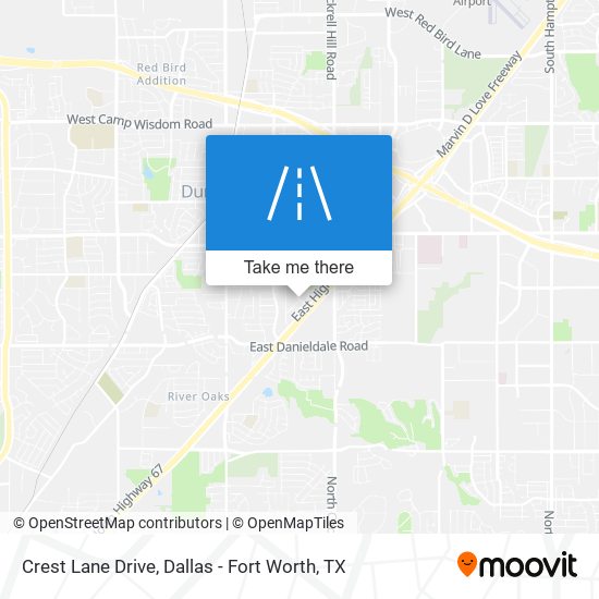Crest Lane Drive map