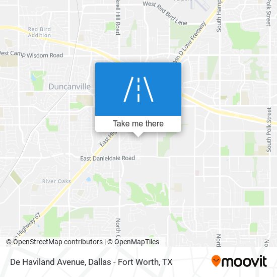 De Haviland Avenue map