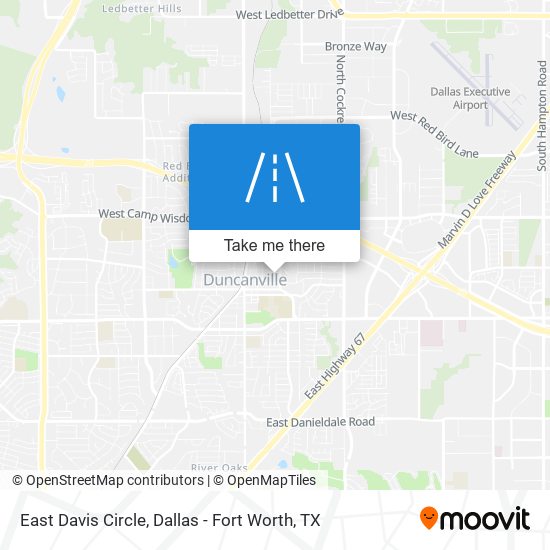 East Davis Circle map