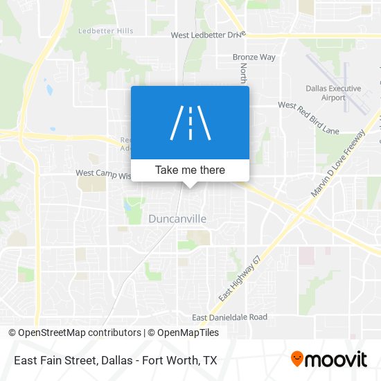 East Fain Street map