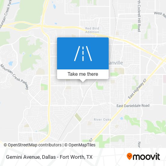 Gemini Avenue map