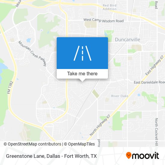 Mapa de Greenstone Lane