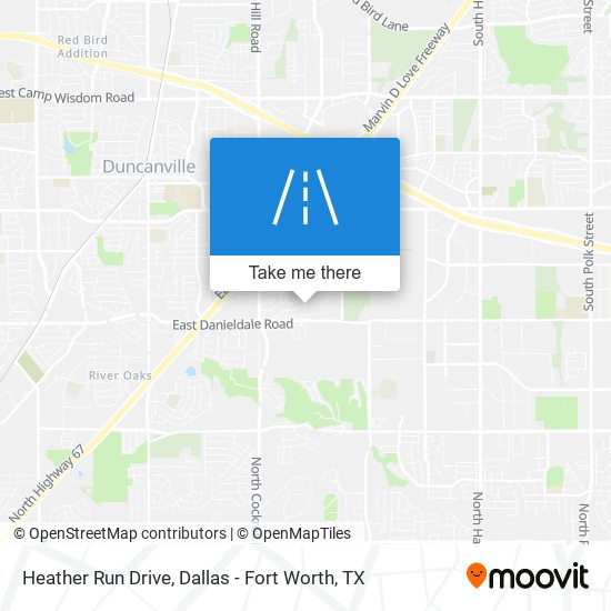 Heather Run Drive map