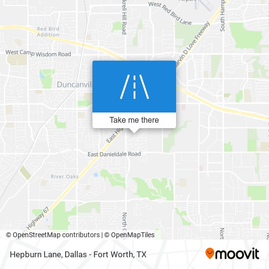 Hepburn Lane map