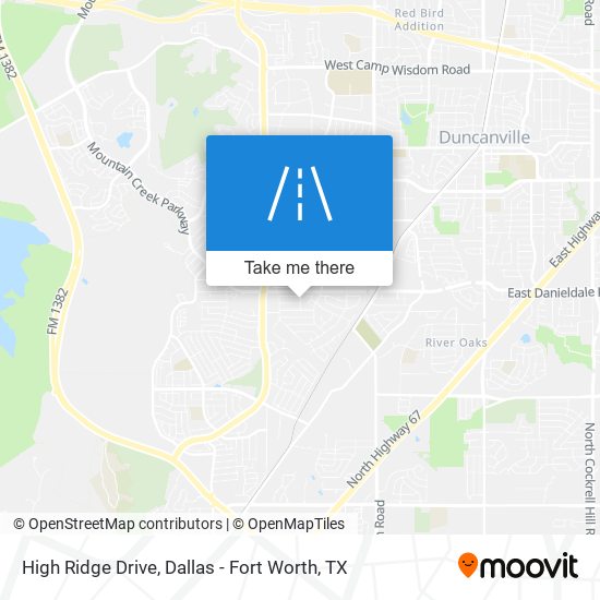 High Ridge Drive map