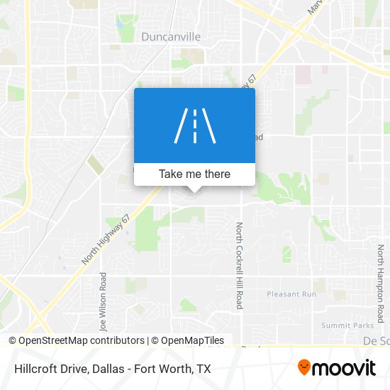 Hillcroft Drive map
