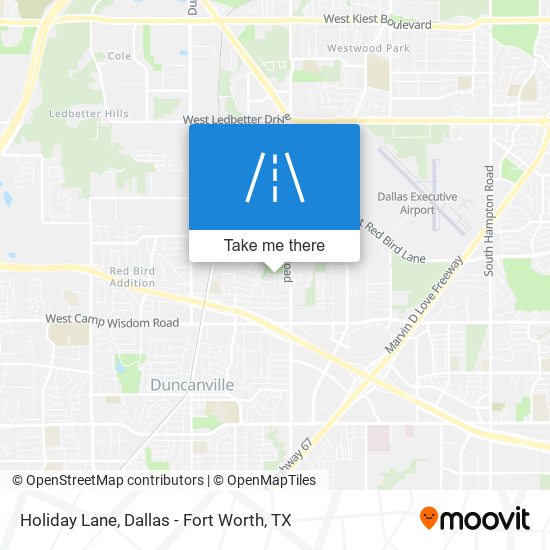 Holiday Lane map