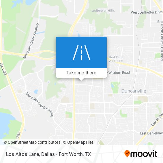 Los Altos Lane map